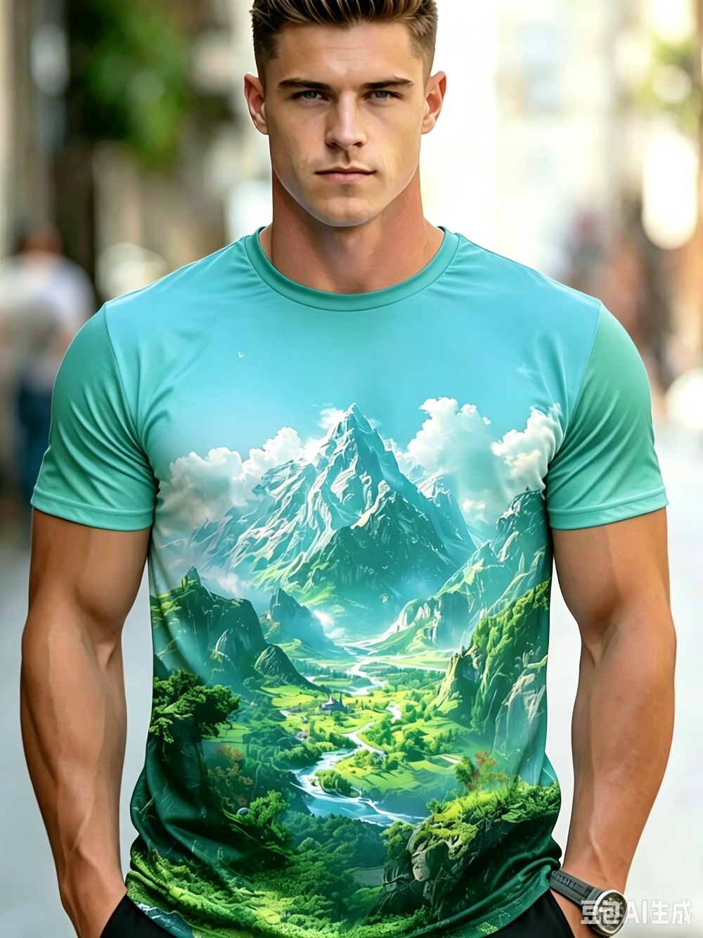 Kaos Lengan Pendek Pria dengan - Street Fashion Y2K ulasan dan harga